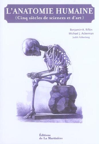 Couverture du livre « Anatomie Humaine (L') » de Rifkin/Ackerman/Folk aux éditions La Martiniere