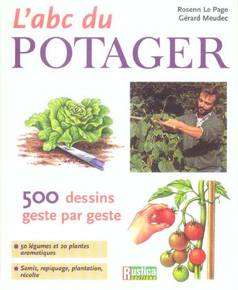 Couverture du livre « Abc du potager (l') » de Meudec/Le Page aux éditions Rustica