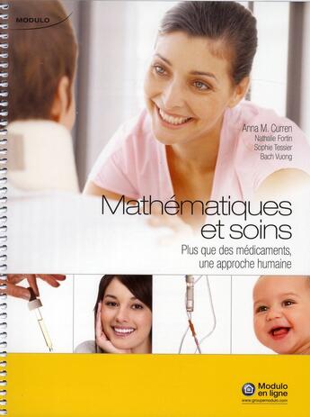 Couverture du livre « Mathematiques et soins » de Curren Anna M. aux éditions Modulo