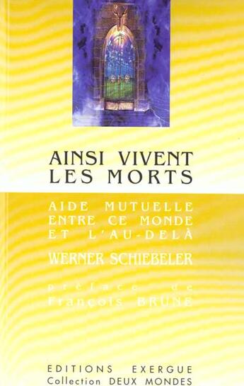 Couverture du livre « Ainsi vivent les morts » de M Werner-Schiebeler aux éditions Exergue