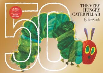 Couverture du livre « THE VERY HUNGRY CATERPILLAR - 50TH ANNIVERSARY GOLDEN EDITION » de Eric Carle aux éditions Philomel Books