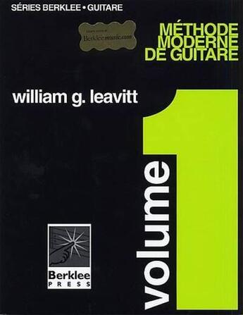 Couverture du livre « Methode moderne de guitare volume 1 guitare » de  aux éditions Hal Leonard