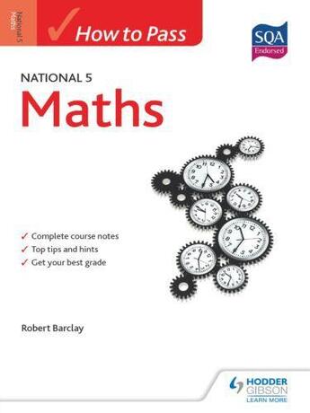 Couverture du livre « How to Pass National 5 Maths » de Barclay Bob aux éditions Hodder Education Digital