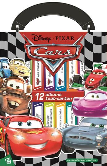 Couverture du livre « Ma première bibliothèque : Cars : 12 albums tout-carton » de Disney aux éditions Pi Kids