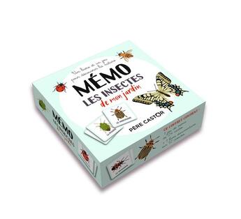 Couverture du livre « Boite de jeu memo - les insectes de mon jardin » de Adeline Ruel aux éditions Pere Castor