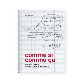 Couverture du livre « Comme si comme ça » de Bernard Chambaz et Michel Deguy et Marie-Claude Treilhou et Jacques Bontemps aux éditions Editions De L'oeil