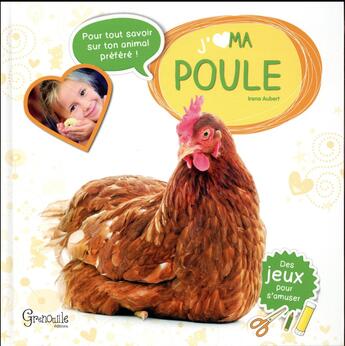 Couverture du livre « J'aime ma poule » de Irena Aubert aux éditions Grenouille