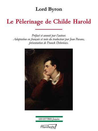 Couverture du livre « Le pèlerinage de Childe Harold » de Lord Byron aux éditions Manifeste !