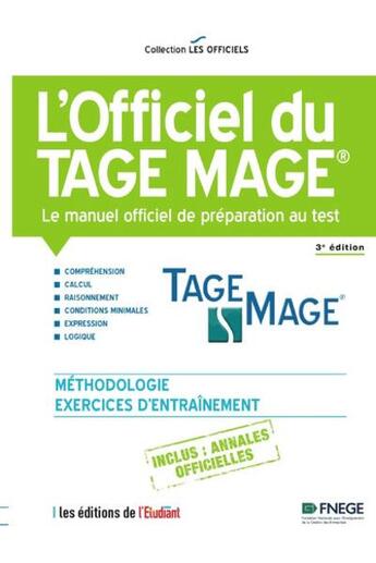 Couverture du livre « L'officiel du Tage Mage (3e édition) » de Eric Cobast et Iman Hedayati Dezfouli et Navid Hedayati-Dezfouli aux éditions L'etudiant