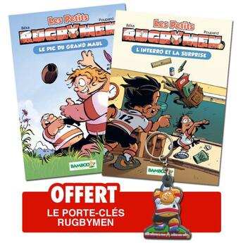 Couverture du livre « Les petits rugbymen ; t.1 et t.2 » de Beka et Poupard aux éditions Bamboo