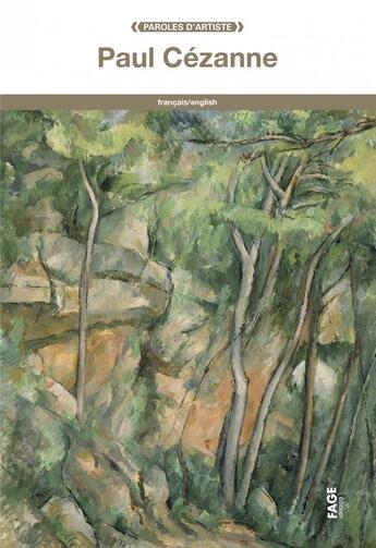 Couverture du livre « Paul Cézanne » de Paul Cezanne aux éditions Fage