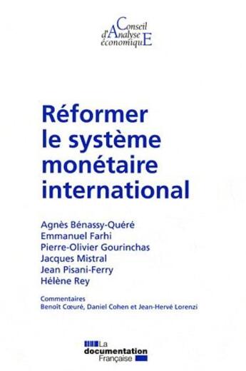 Couverture du livre « Réformer le système monétaire international » de  aux éditions Documentation Francaise