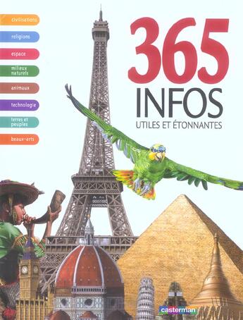 Couverture du livre « Trois cent soixante cinq infos utiles et etonnantes » de  aux éditions Casterman