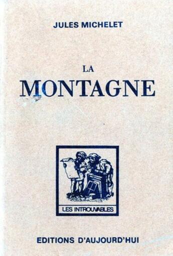 Couverture du livre « La montagne » de Jules Michelet aux éditions L'harmattan