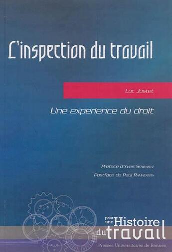 Couverture du livre « L'inspection du travail » de Luc Justet aux éditions Pu De Rennes