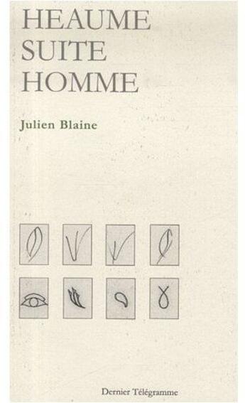 Couverture du livre « Heaume suite homme » de Julien Blaine aux éditions Dernier Telegramme