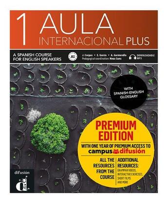 Couverture du livre « Aula internacional plus 1 ;espagnol ; english edition premium » de  aux éditions La Maison Des Langues