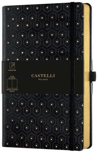 Couverture du livre « Carnet copper and gold grand format uni honeycomb gold » de Castelli aux éditions Castelli Milano