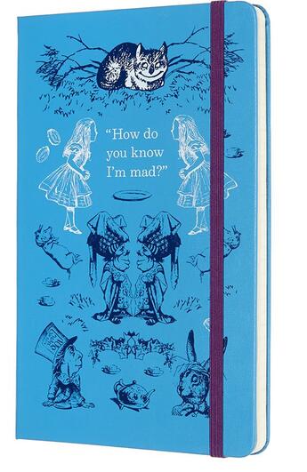 Couverture du livre « Agenda 18 mois alice semainier 2019 ; 20 grand format bleu » de  aux éditions Moleskine