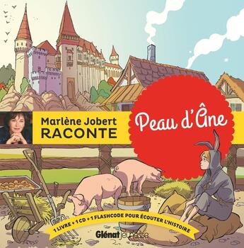 Couverture du livre « Peau d'ane » de Marlène Jobert aux éditions Glenat Jeunesse