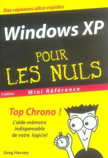 Couverture du livre « Windows xp (3e édition) » de Greg Harvey aux éditions First Interactive