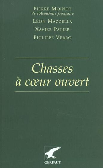 Couverture du livre « Chasses a coeur ouvert » de  aux éditions Gerfaut