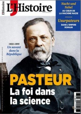 Couverture du livre « L'histoire n 491 : pasteur, la foi dans la science - janvier 2022 » de  aux éditions L'histoire