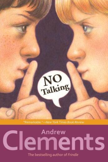 Couverture du livre « No Talking » de Andrew Clements aux éditions Atheneum Books For Young Readers