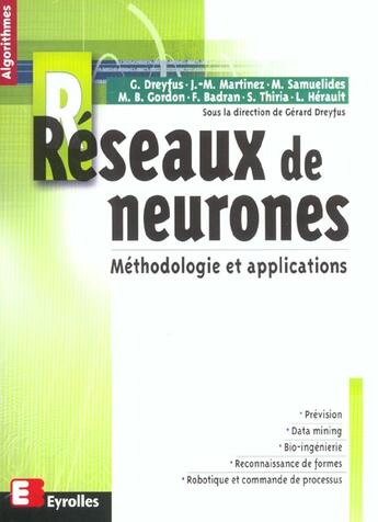 Couverture du livre « Reseaux De Neurones Pour Ingenieurs » de F Badran et Gerard Dreyfus aux éditions Eyrolles