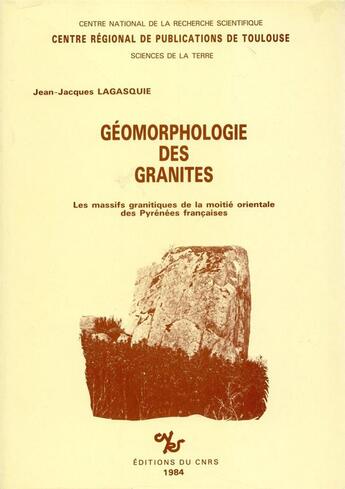 Couverture du livre « Geomorphologie des granits » de  aux éditions Cnrs