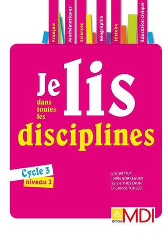 Couverture du livre « Je lis dans toutes les disciplines CE2 - Fichier téléchargeable » de Eric Battut et Sylvie Thevenon et Joelle Goareguer et Laurence Toullec aux éditions Mdi