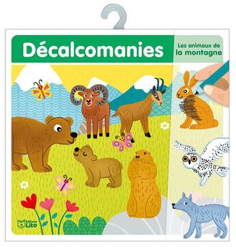 Couverture du livre « Decalcomanie animaux montagne » de  aux éditions Lito