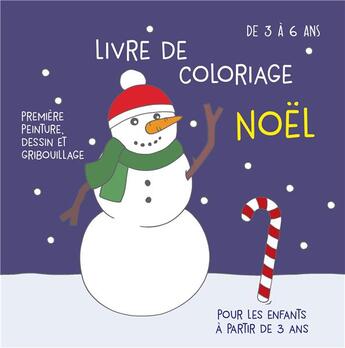 Couverture du livre « Livre de coloriage Noël pour les enfants à partir de 3 ans : Première peinture, dessin et gribouillage » de Victoria Isabelle aux éditions Books On Demand