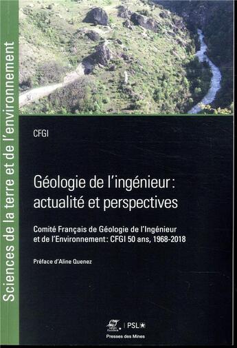 Couverture du livre « Geologie de l'ingenieur: actualite et perspectives » de Cfgi (Conseil Du) aux éditions Presses De L'ecole Des Mines