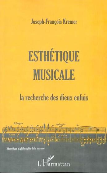 Couverture du livre « ESTHETIQUE MUSICALE » de Eric Dubet aux éditions L'harmattan