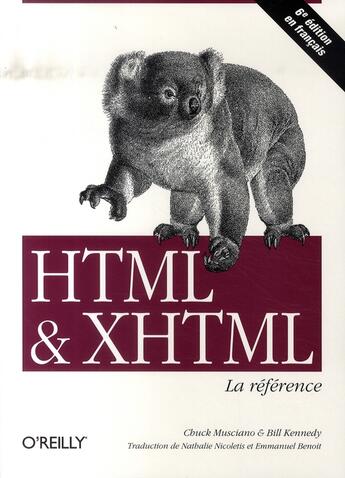 Couverture du livre « Html et xhtml (6e édition) » de Musciano aux éditions O Reilly France