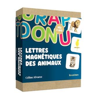 Couverture du livre « Coffret lettres magnétiques animaux » de Celine Alvarez aux éditions Les Arenes