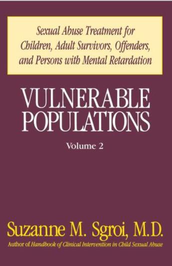 Couverture du livre « Vulnerable Populations Vol 2 » de Sgroi Suzanne aux éditions Free Press