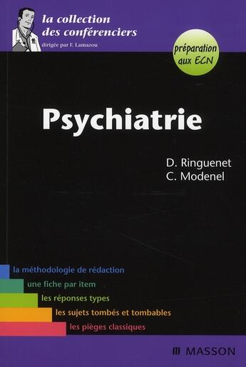 Couverture du livre « Psychiatrie » de D Ringuenet et C Modenel aux éditions Elsevier-masson