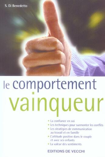 Couverture du livre « Comportement vainqueur (le) » de Di Benedetto aux éditions De Vecchi