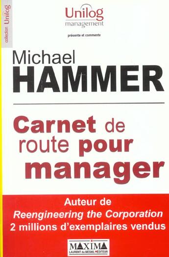 Couverture du livre « Carnet de route pour manager » de Michael Hammer aux éditions Maxima