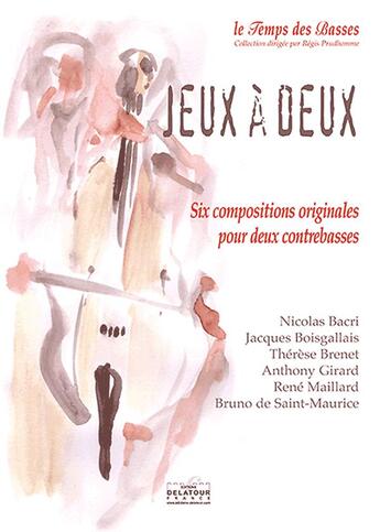 Couverture du livre « Jeux a deux pour 2 contrebasses » de  aux éditions Delatour