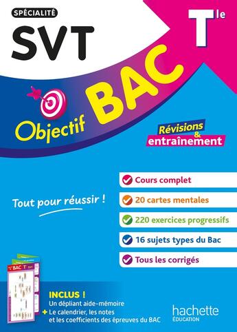 Couverture du livre « Objectif bac : Spécialité SVT ; Tle ; Révisions & entraînement » de Maxime Cauchois et Manon Corbin aux éditions Hachette Education