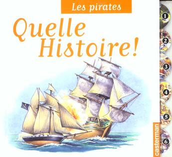 Couverture du livre « Pirates (les) - quelles histoire » de Carez/Veaux C/A aux éditions Casterman