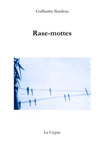 Couverture du livre « Rase-mottes » de Guillaume Siaudeau aux éditions De La Crypte