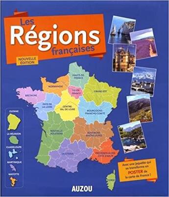 Couverture du livre « Les régions françaises ; atlas » de Sabine Elissee et Elise Castros aux éditions Philippe Auzou