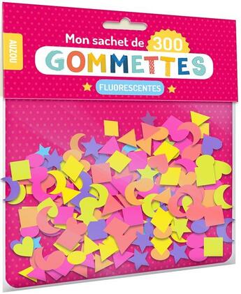 Couverture du livre « 300 gommettes fluorescentes » de  aux éditions Philippe Auzou