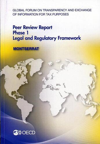 Couverture du livre « Monserrat 2012 ; global forum on transparency and exchange of information for tax purposes peer reviews » de  aux éditions Ocde