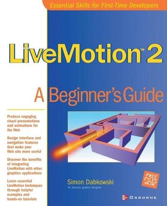 Couverture du livre « Livemotion 2 - a beginner's guide » de Dabkowski Simon aux éditions Mcgraw-hill Education