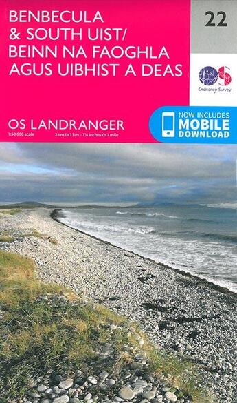 Couverture du livre « Benbecula & south uist 1/50000 » de  aux éditions Ordnance Survey